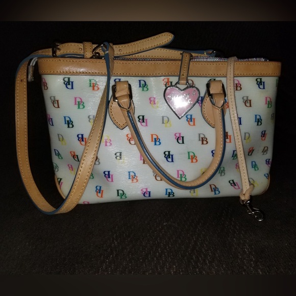 Dooney & Bourke Cream Multicolor Crossbody Bag - Picture 1 of 2